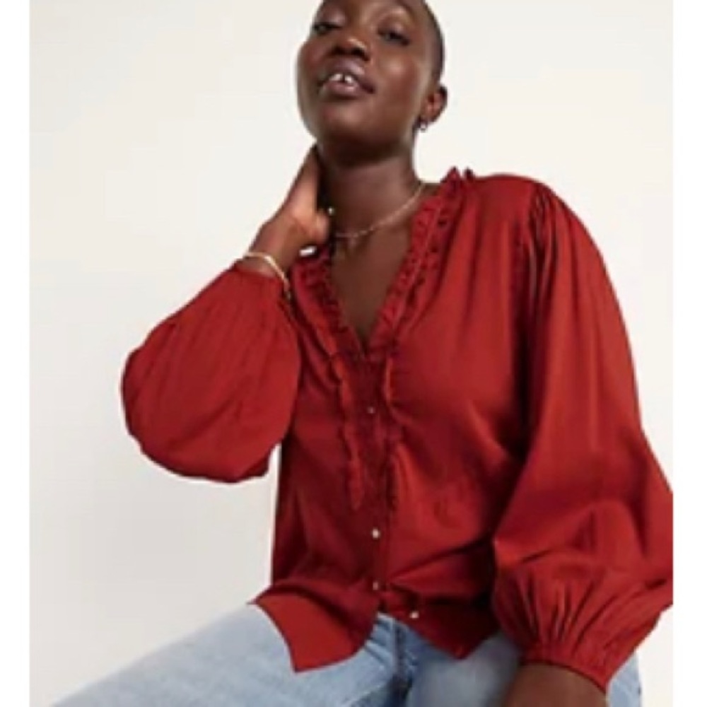 Old Navy oversized V neck Blouse